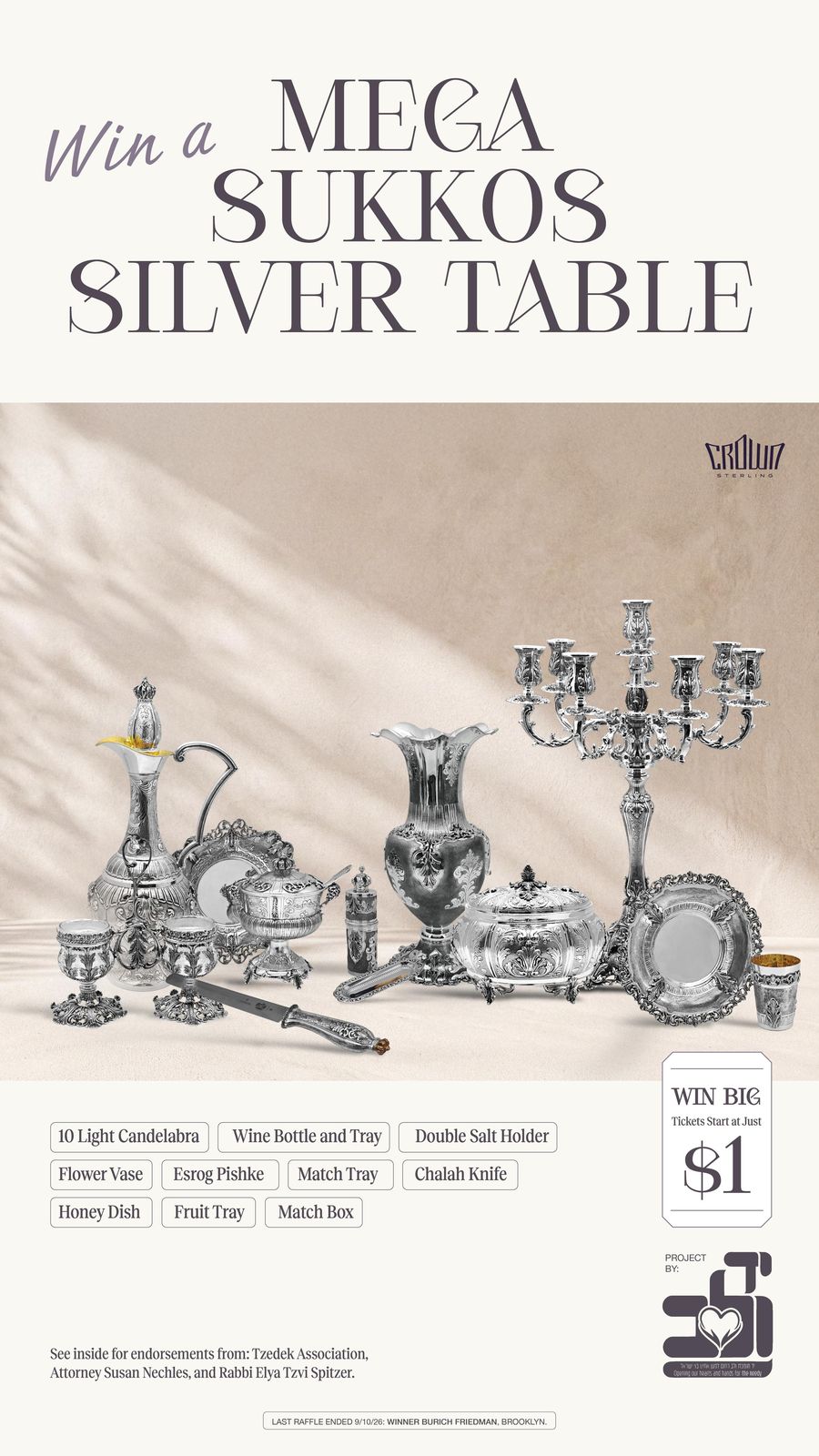 Mega Sukkos — The Silver Table Raffle: the story