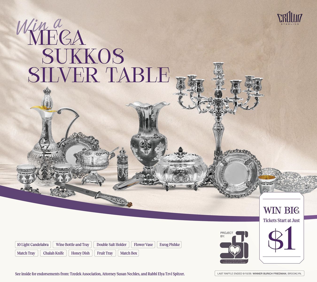 Mega Sukkos — The Silver Table Raffle: social, take two
