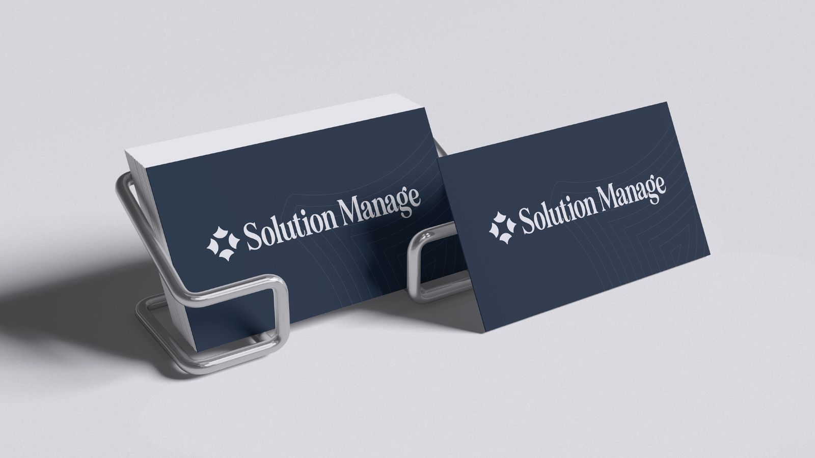 Solution Manage — Brand Identity: business cards