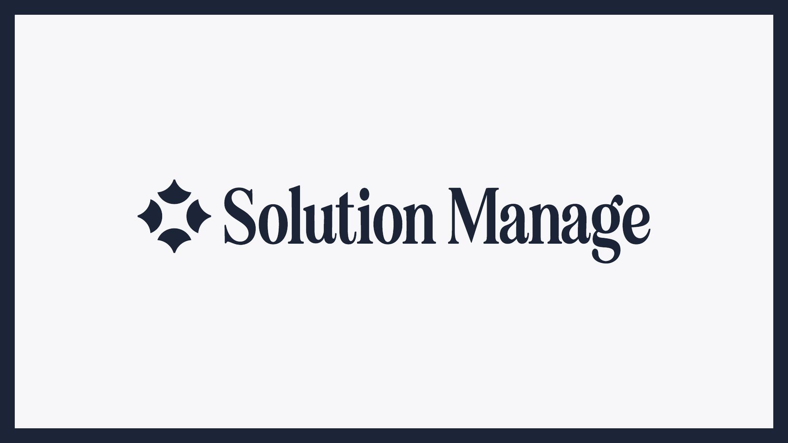 Solution Manage — Brand Identity: the logo