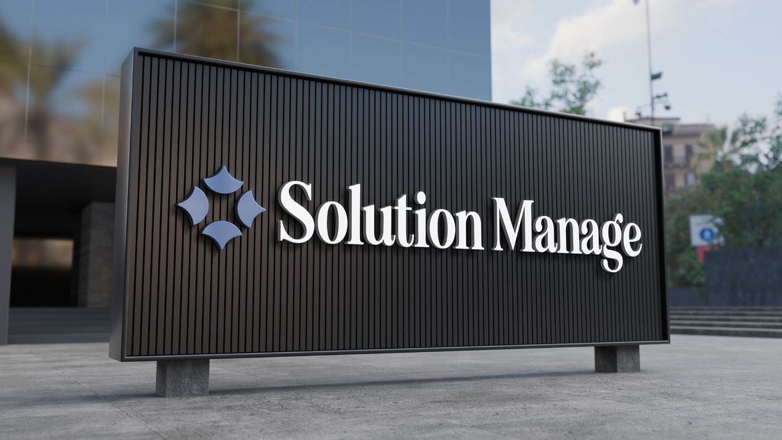 Solution Manage — Brand Identity: signage