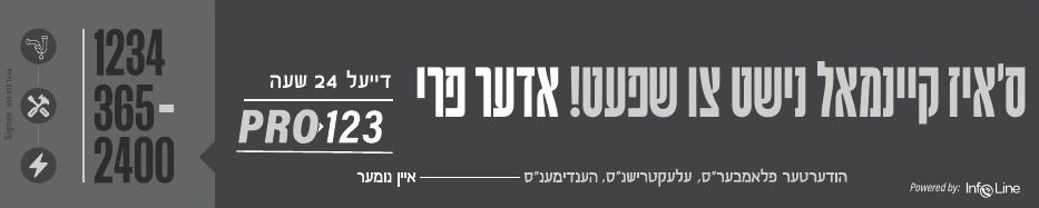 Pro 123 × Infoline — Luach Hatzibur Campaign: 7 of 7